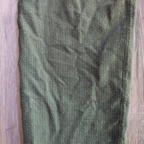 Aerie Chill Play Move Green Sparkle Leggings, Small - Picture 4 of 8